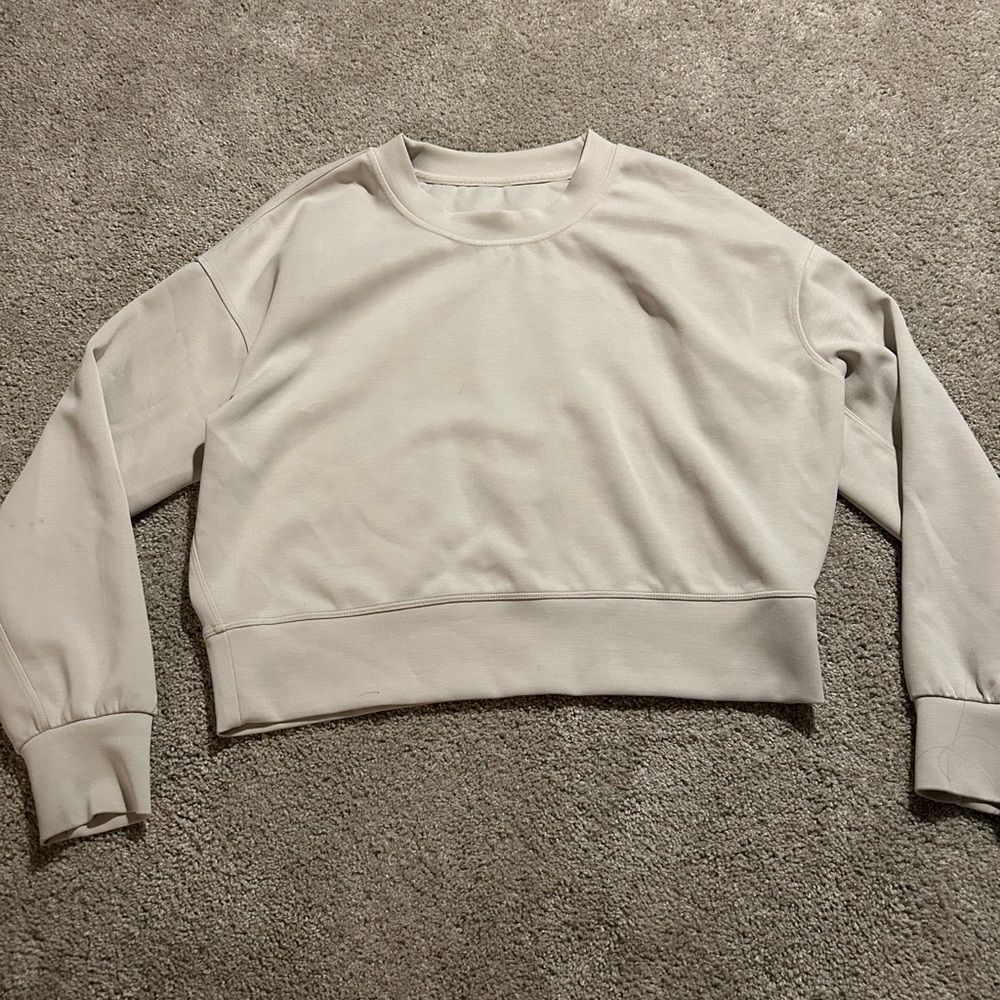 Lululemon Athletica Cream and Gray Jacket